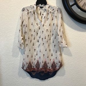 Rue21 Sheer Ornamental Top
